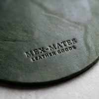 Posavasos de cuero Mexmates. 8 piezas